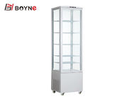215L Commercial Glass Door Refrigerator Drink Display Cabinet Showcase