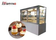 R134A Cake Display Showcase Three Layer Front Sliding Door Fan Cooling