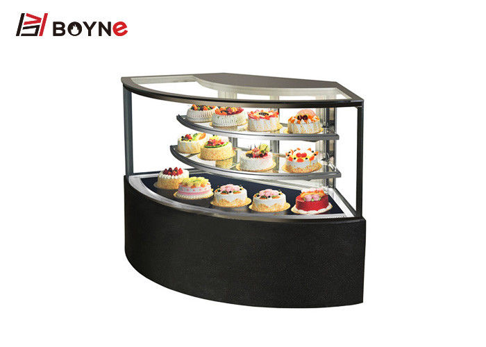 900W Glass Door Ice Cream Cake Display Freezer , High Transmittance  Pastry Display Refrigerator