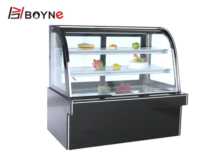 Curve Type Three Layer Cake Display Case Pastry Display Chiller