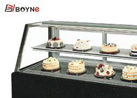 Beveled Two Layers Japanese Style Cake Freezer Display for Bakery for put cake inside